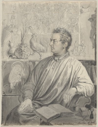 Clemens Brentano av Ludwig Emil Grimm