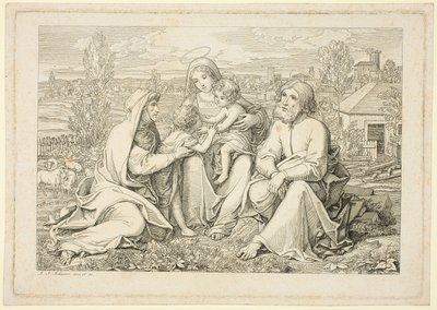 Den hellige familie av Ludwig Ferdinand Schnorr von Carolsfeld