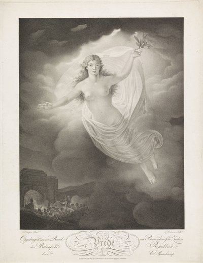 Allegory of the Peace of Amiens, 1802 Fred (tittel på objekt) av Ludwig Gottlieb Portman