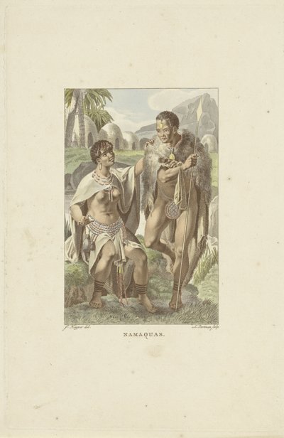 Nama of Southern Africa Namaquas (tittel på objekt) av Ludwig Gottlieb Portman