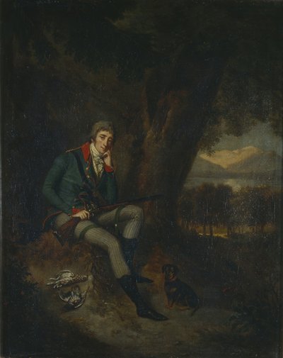 Portrett av grev Nikita Petrovitsj Panin 1770-1837 i jaktkjole av Ludwig Guttenbrunn