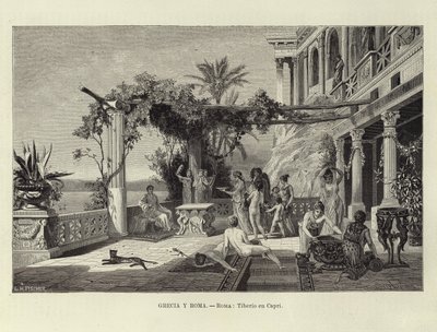Hellas og Roma - Roma: Tiberius på Capri av Ludwig Hans Fischer