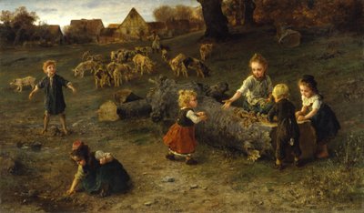 Mud Pies, 1873 av Ludwig Knaus