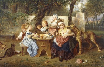 Bursdagsfesten, av Ludwig Knaus