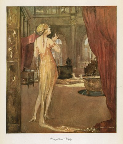 Det gylne bur (farge litho) av Ludwig Lutz Ehrenberger