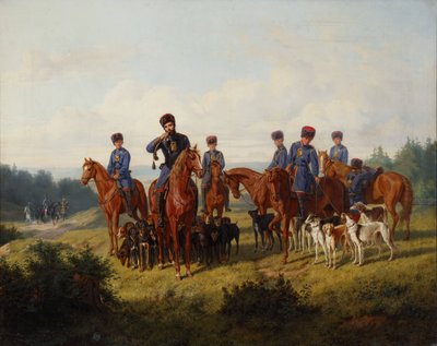 The Coursing, 1856. av Ludwig Pietsch