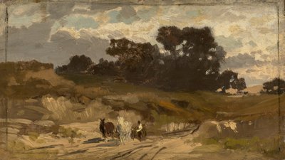 Landskap med vogn av Ludwig Willroider