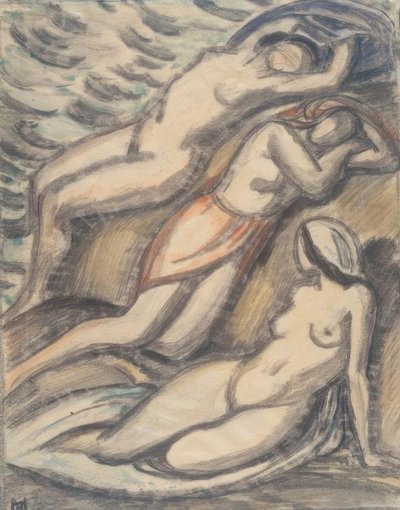 Tre kvinner bader av Ludwig von Hofmann