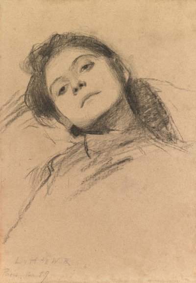Studie av en jente av Ludwig von Hofmann