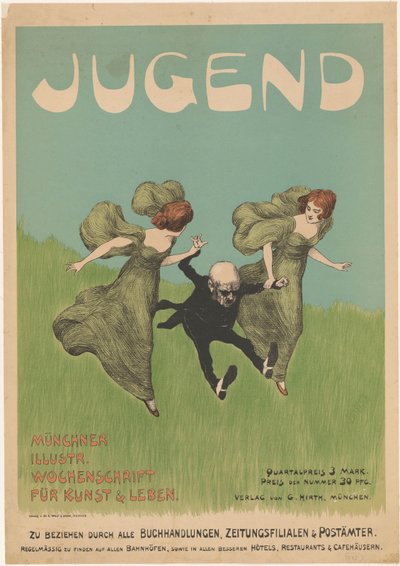 Plakat for magasinet Jugend av Ludwig von Zumbusch