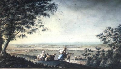 Utsikt over Konstantinopel (gouache) av Luigi (after) Mayer