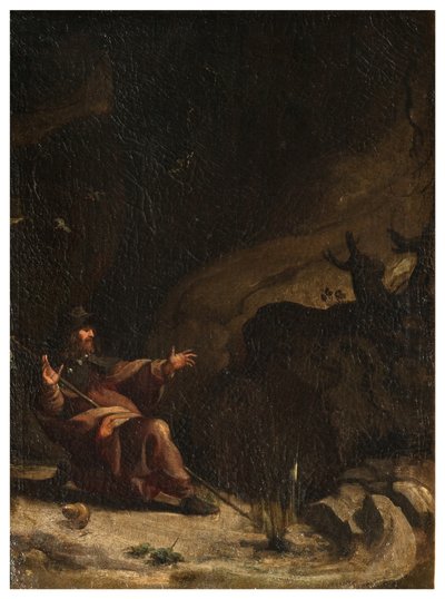 North Transept, Altar of San Rocco 1635, 45, Genovesino 1645, San Rocco besøkt av messene i ørkenen, malt nede til høyre av Luigi Miradori