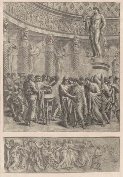Et antikt offer, 1820-tallet. av Luigi Ademollo