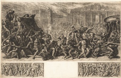 Sekken med tempelet i Jerusalem, ca. 1838. av Luigi Ademollo