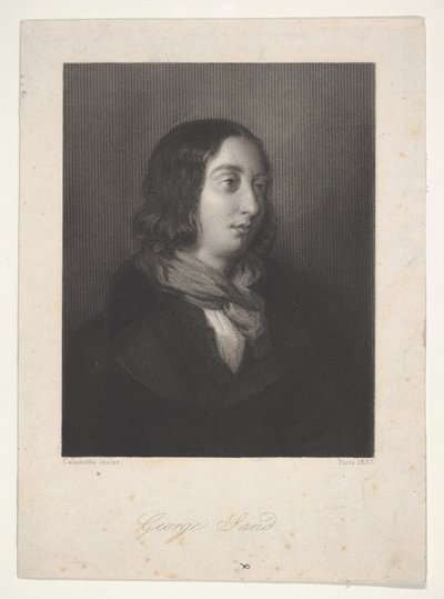 Portrett av George Sand, 1837. av Luigi Calamatta