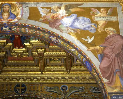 Jomfru Maria, med engler og patriarkene av Luigi Cochetti