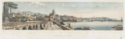 Panoramautsikt over byen Genova av Luigi Garibbo