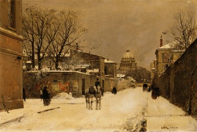 En gate nær Les Invalides, Paris av Luigi Loir