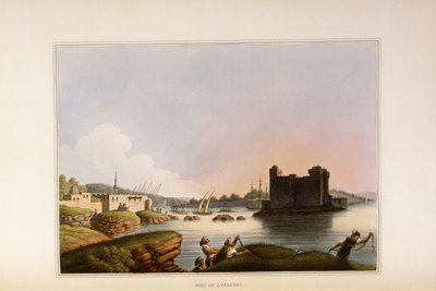Havn i Latachia, 1810 av Luigi Mayer