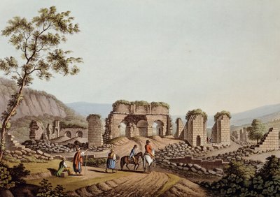 Rester av Diana-tempelet i Efesos av Luigi Mayer