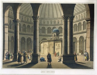Den hellige grav, pub. av William Watts, 1806 av Luigi Mayer