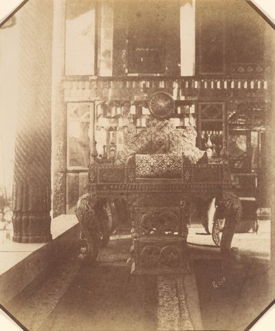 [Golestan, Påfugltronen, Teheran, Iran] Takht-I Taous, 1840-60-tallet. av Luigi Pesce