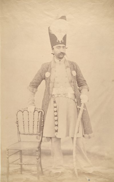 Naser al-Din Shah, ca. 1852-55. av Luigi Pesce