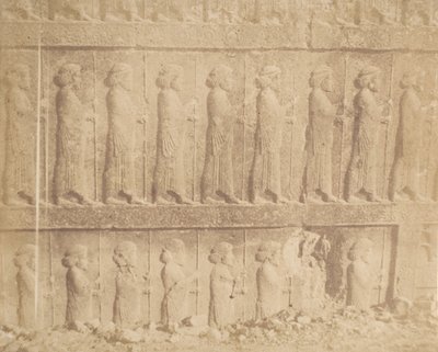 Prosesjon på fasaden til Grand Staircase, 1858. av Luigi Pesce