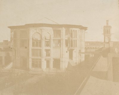 Teheran. Statsministerens hus Nezanneh, 1858. av Luigi Pesce