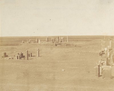 Generell utsikt over Persepolis fra fjellet, 1858. av Luigi Pesce