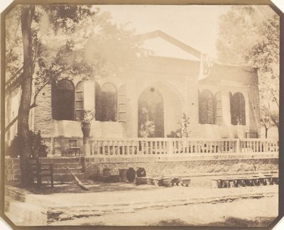 Zerghiandeh. Den russiske ministerens landsted, Teheran, 1858. av Luigi Pesce