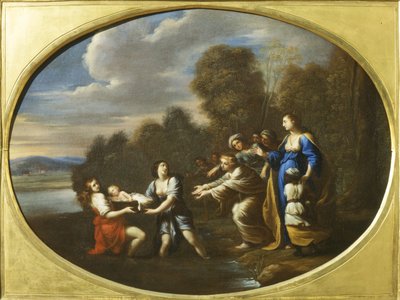 Moses reddet fra Nilen (maleri) av Luigi Primo Gentile