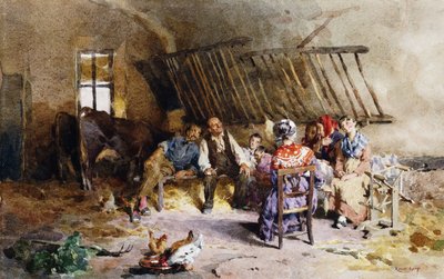 I en låve, av Luigi Rossi