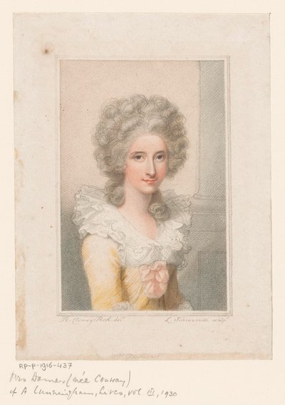 Portrett av billedhugger Anne Seymour Damer av Luigi Schiavonetti