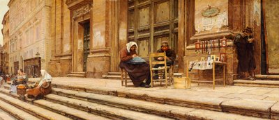 Coronari, av Luigi Serra (1846–1888) av Luigi Serra
