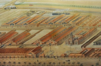 Slakteri og husdyrmarked av Luis Bellido y González