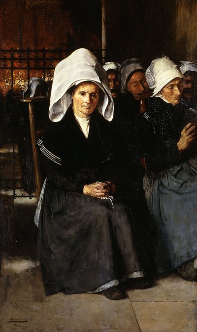 Bretonsk kvinne ved bønn, av Luis Jimenez y Aranda