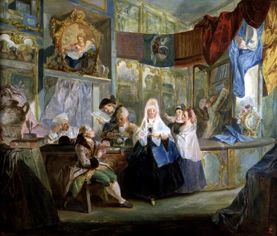 Silkebutikken av Luis Paret y Alcazar