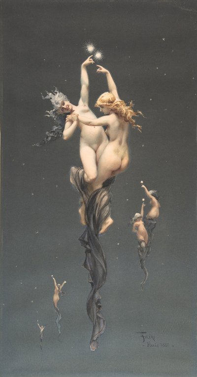 Tvillingstjerner, 1851-96. av Luis Riccardo Falero