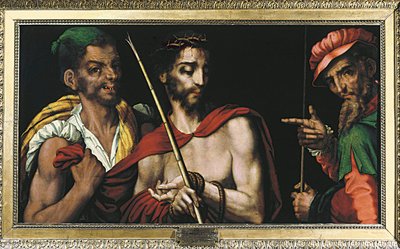 "Kristus før Pontius Pilatus (Pontius Pilatius)" Maleri av Luis de Morales (1515-1586) 1500-tallet av Luis de Morales