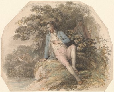 Figur i et landskap av Luke Clennell