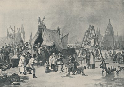 Messen på den frosne Themsen, 1814, 1920 av Luke Clennell