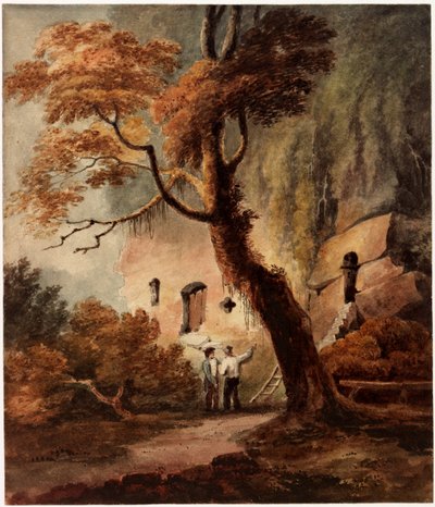 Warkworth Hermitage (kroppsfarge) av Luke Clennell