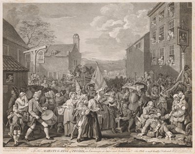 mars til Finchley i år 1746 (etter Hogarth) av Luke Sullivan