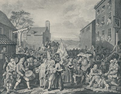 The March of the Guards Towards Scotland, 1745, 1920 av Luke Sullivan