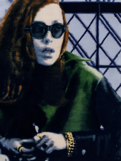 Jess, ca. 2012 (akrylmaling på papir) av Luke Waller