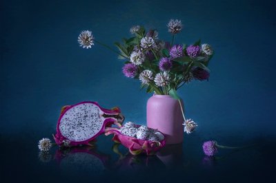 Stemningsfulle dragefruktblomster av Lydia Jacobs