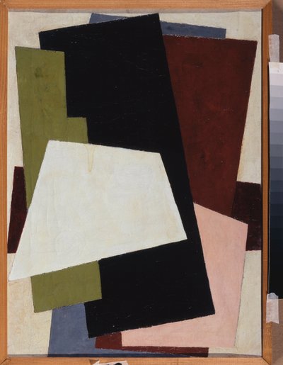 Arkitektonisk maleri. Maleri av Lyubov (Lioubov) Sergeyevna Popova (1889-1924), olje på lerret av Lyubov Sergeevna Popova