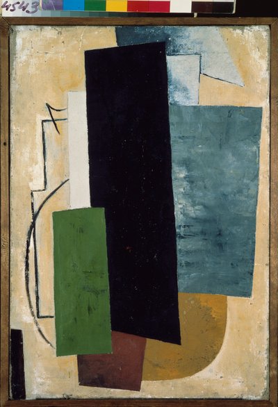 Arkitektonisk maleri. Maleri av Lyubov (Lioubov) Sergeyevna Popova (1889-1924), olje på lerret av Lyubov Sergeevna Popova