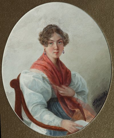 Portrett av N.A. Vasilyeva, 1835 av Lyubov Stepanovna Borozdna Stromilova